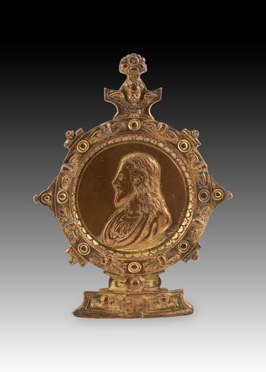 Pax. Bronze. Spanish School, 16th Century.  