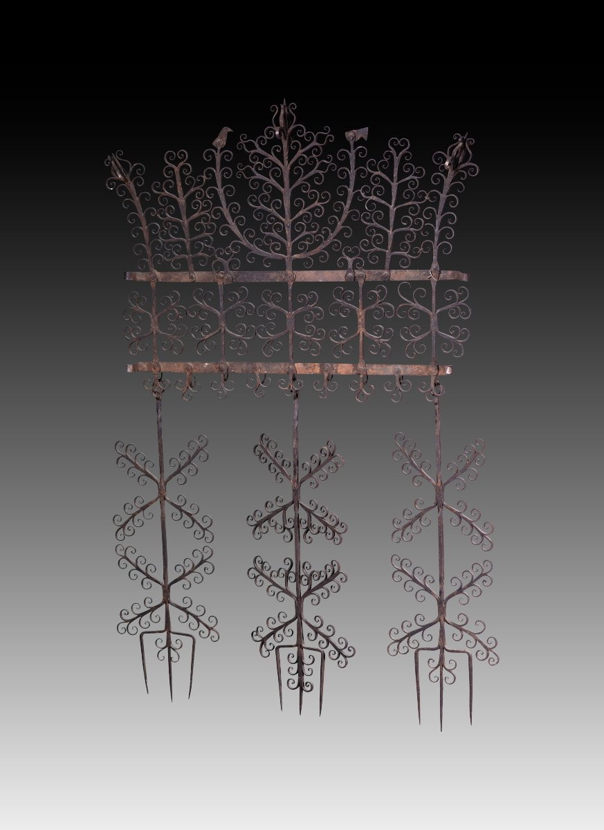 Espetera. Wrought Iron. 19th Century.-photo-2