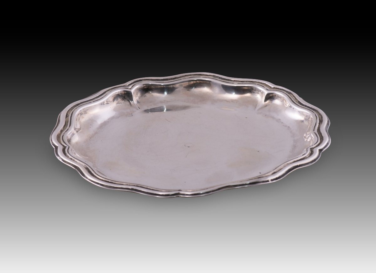 Assiette à contours. Argent. Joan Pau Gasset, Barcelone, Espagne, XVIIIe siècle – XIX s.-photo-3