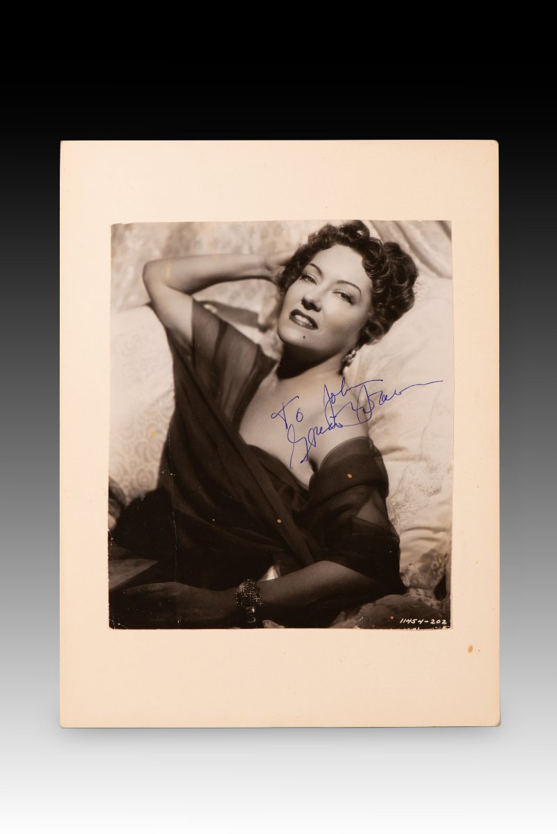 Photograph Of Gloria Swanson As Norma Desmond In *sunset Boulevard*, 1950. Signed