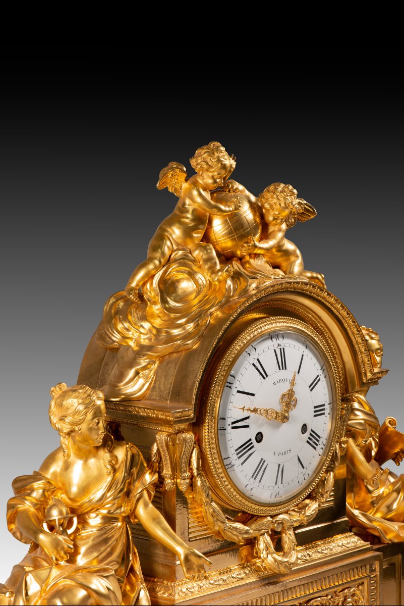 Louis XVI-style Table Clock.  French School, Honoré Pons And Louis-auguste Marquis.-photo-4