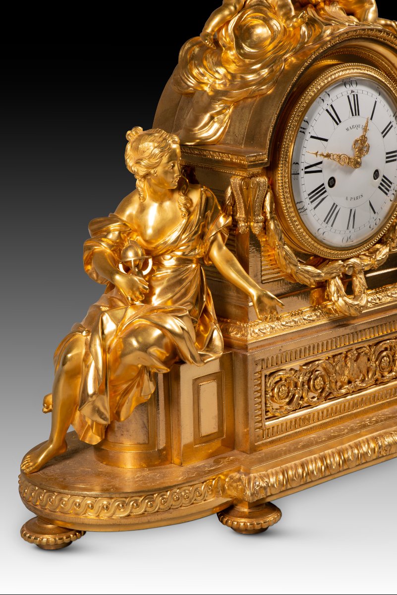 Louis XVI-style Table Clock.  French School, Honoré Pons And Louis-auguste Marquis.-photo-8