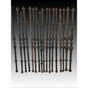Balcony Baluster. Wrought Iron. 17th Century.  