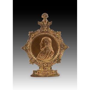 Pax. Bronze. Spanish School, 16th Century.