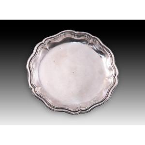 Contoured Plate. Silver. Joan Pau Gasset, Barcelona, Spain, 18th C. - 19th C.