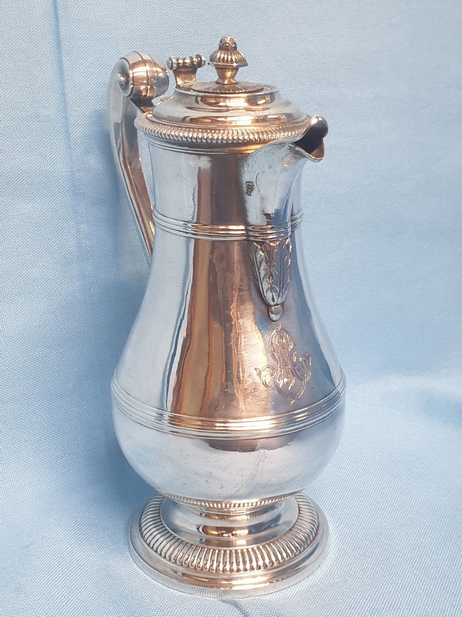 Aiguière En Argent Massif. France, Paris 1734-35, Orfèvre Claude – Alexis Moulineau-photo-2