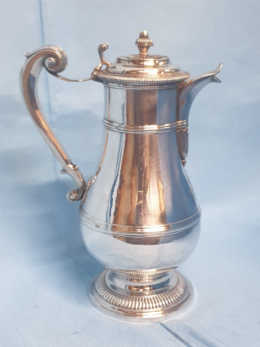 Aiguière En Argent Massif. France, Paris 1734-35, Orfèvre Claude – Alexis Moulineau-photo-3