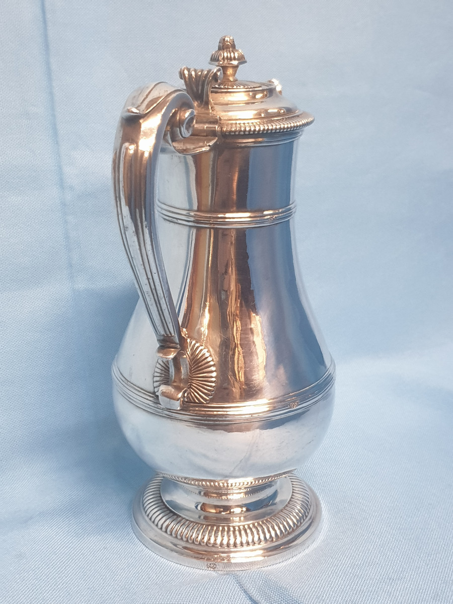 Aiguière En Argent Massif. France, Paris 1734-35, Orfèvre Claude – Alexis Moulineau-photo-1