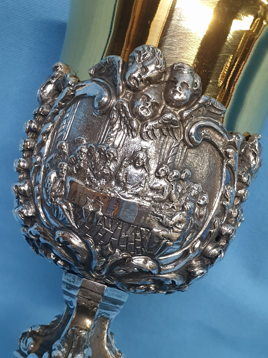 A Silver Chalice. Italy, Probably Papal States, 18th Century-photo-2