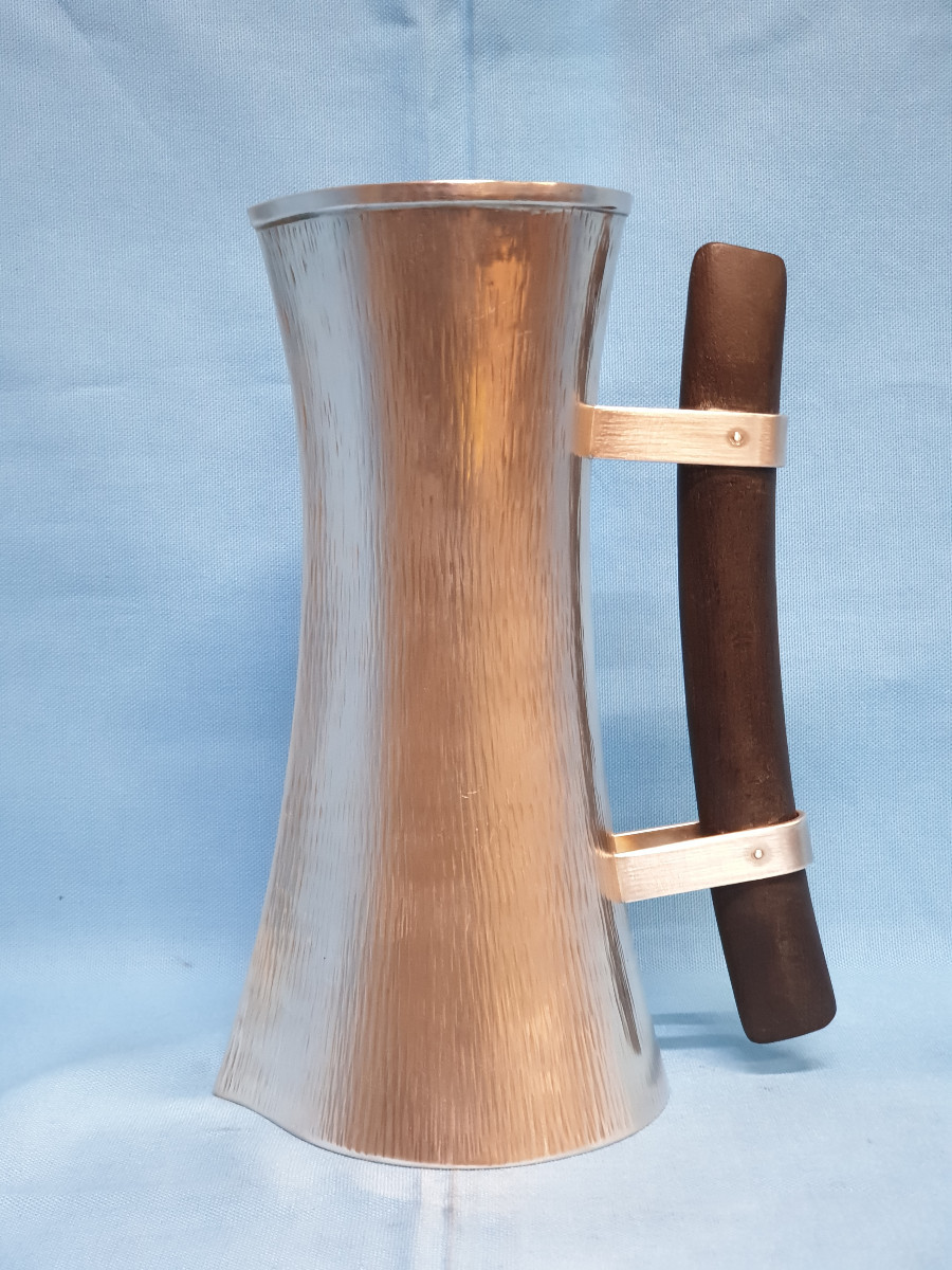A Sterling Silver Jug. Italy, Padua, 20th Century, Silversmith Zanetto Studio