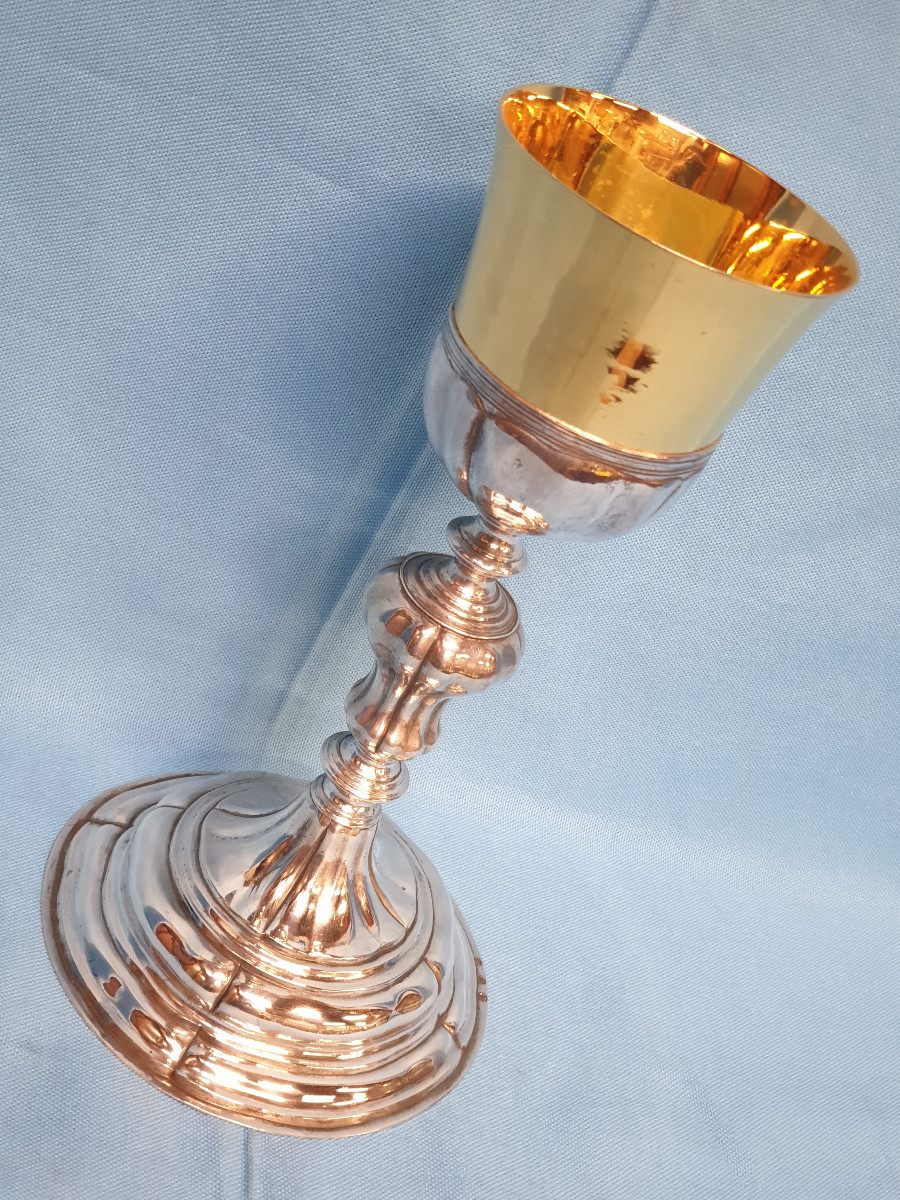 A Silver Chalice. Italy, Emilian Area (parma), Late 18th  Early 19th Century-photo-3