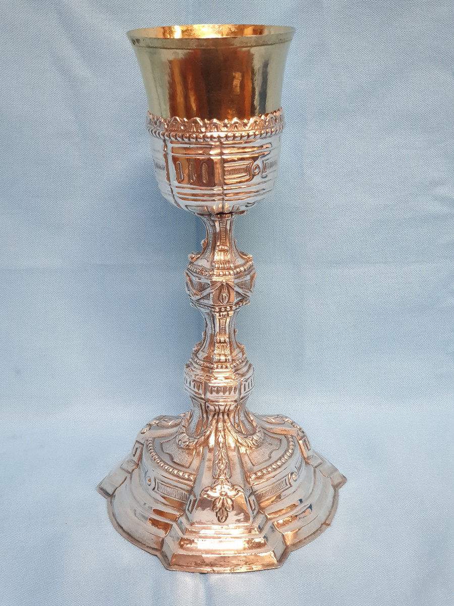 Calice en argent massif. Palerme, 1789.-photo-2