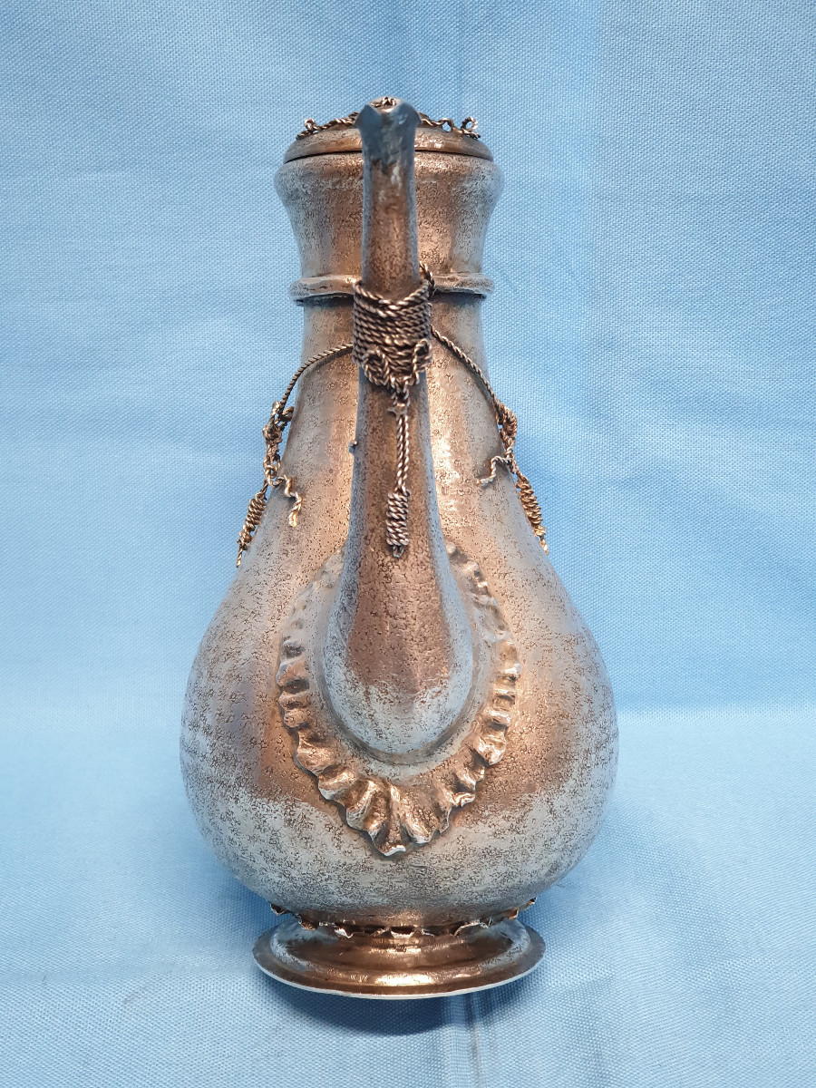 Cafetière en argent massif. Empire austro-hongrois, Vienne, 1866-1922-photo-4