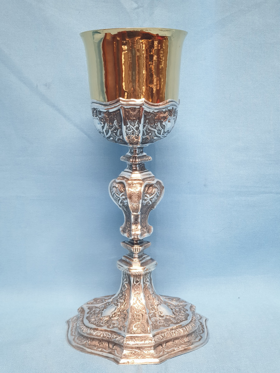 A Silver Chalice, Papal States, Rome, First Half Of The 18th Century-photo-2