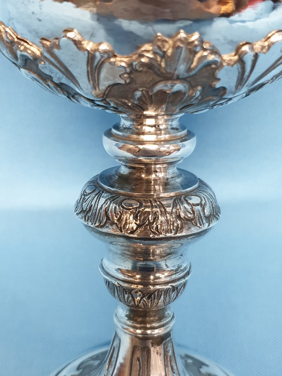 A Silver Ciborium. Lucca, 1753, Silversmith Michelangelo And Giovanni Vambré.-photo-1