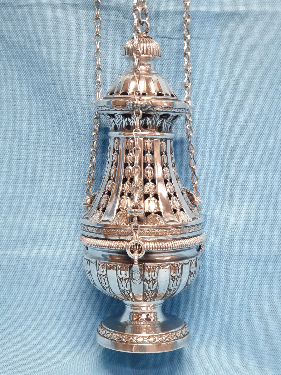 A Silver Thurible (censer). Naples, 1824-32, Silversmith Giovanni Casolla