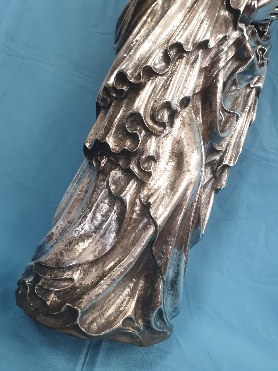Silver Sculpture, Madonna And Child. Portugal, Porto, David Ferreira, 19th–20th Century-photo-4