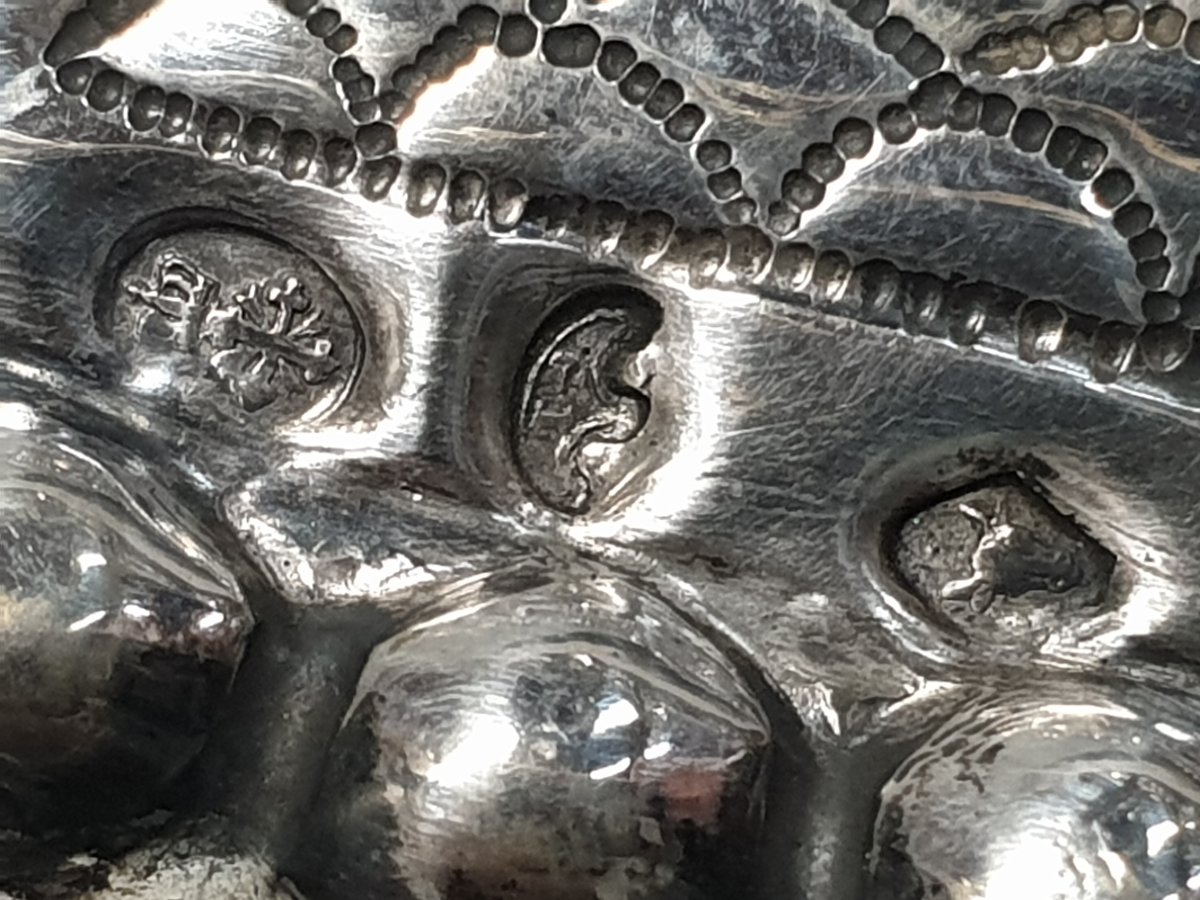 Silver Pesach Seder (passover) Plate. Turin, Giuseppe Lattes, 1834–73.-photo-7