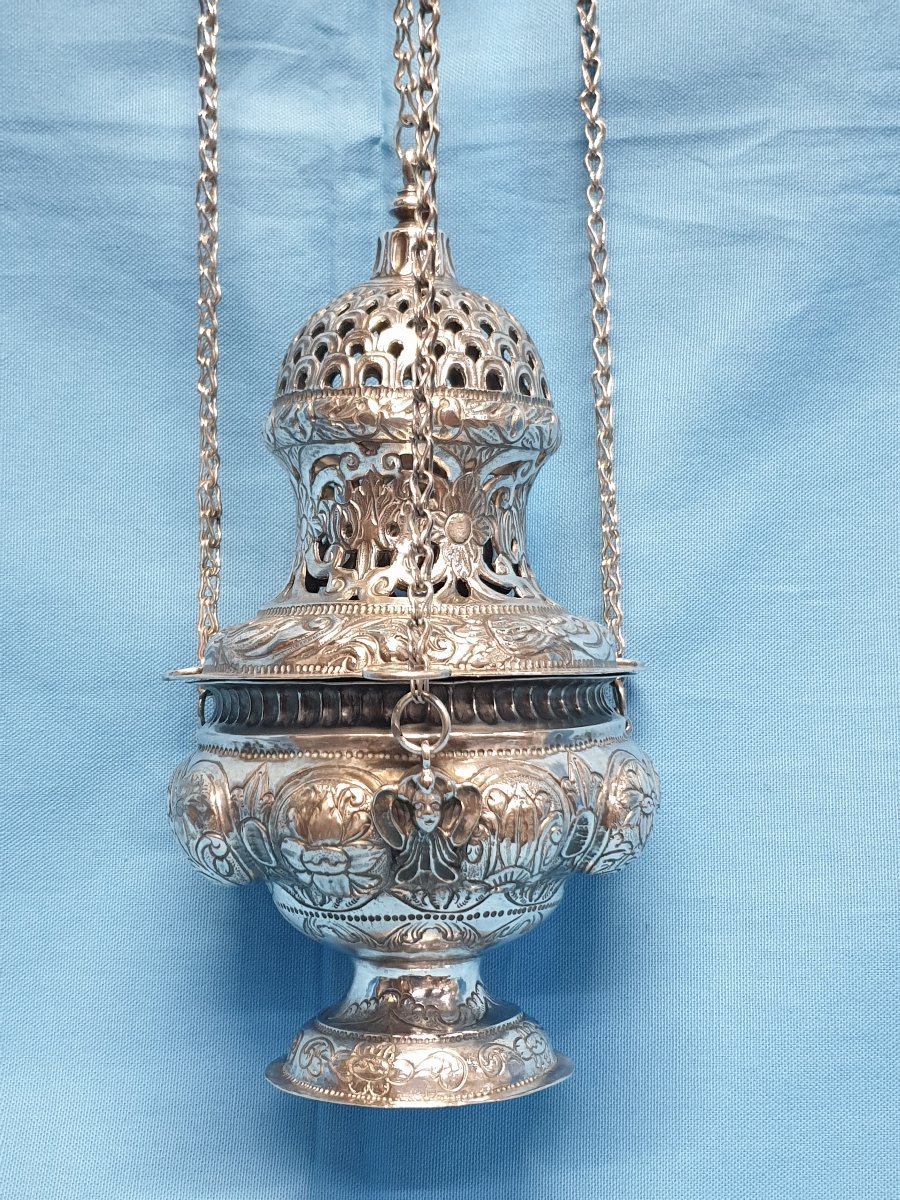 Encensoir en argent massif. Venise, première moitié de XVIII siècle