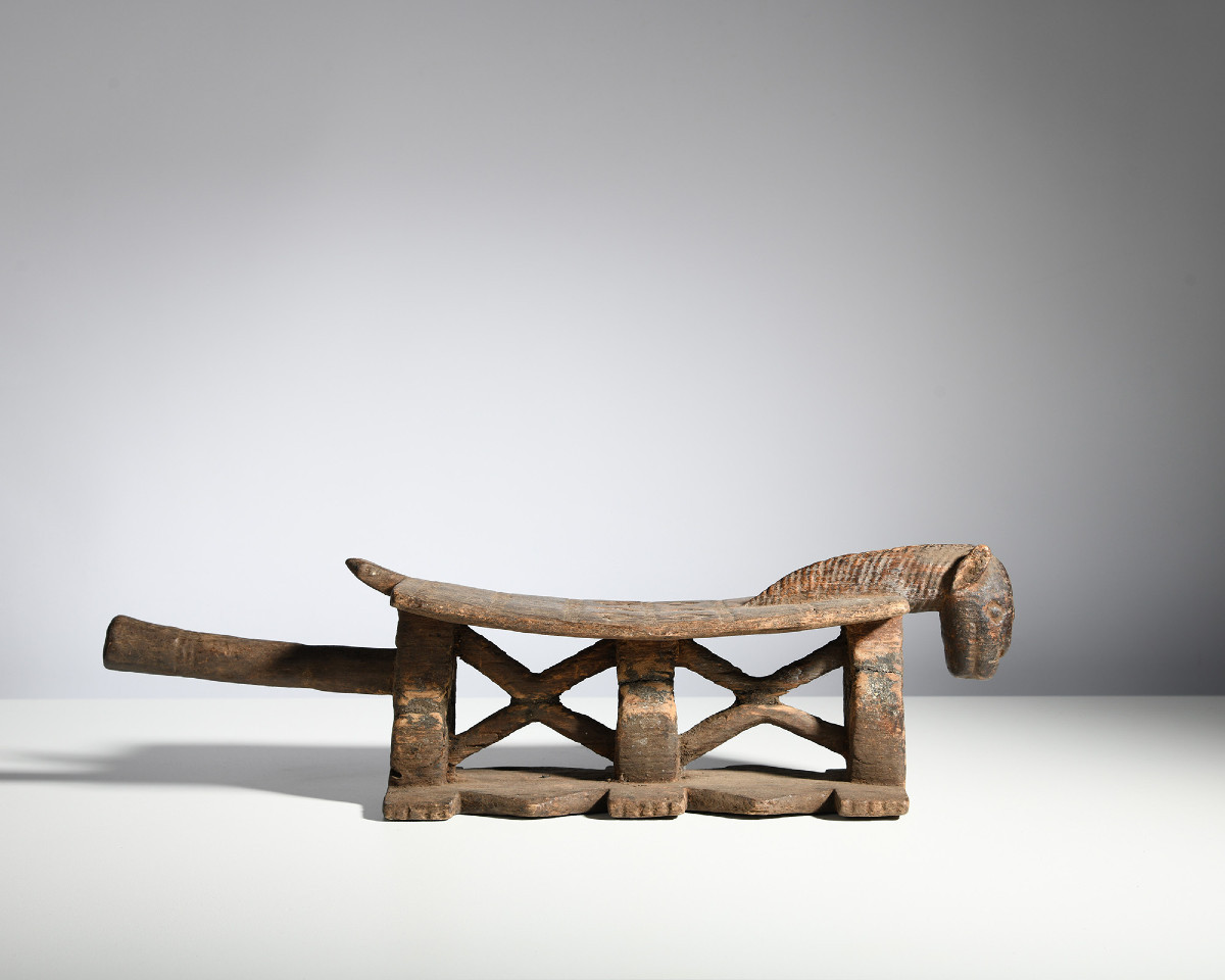 Dogon Zoomorphic Headrest 