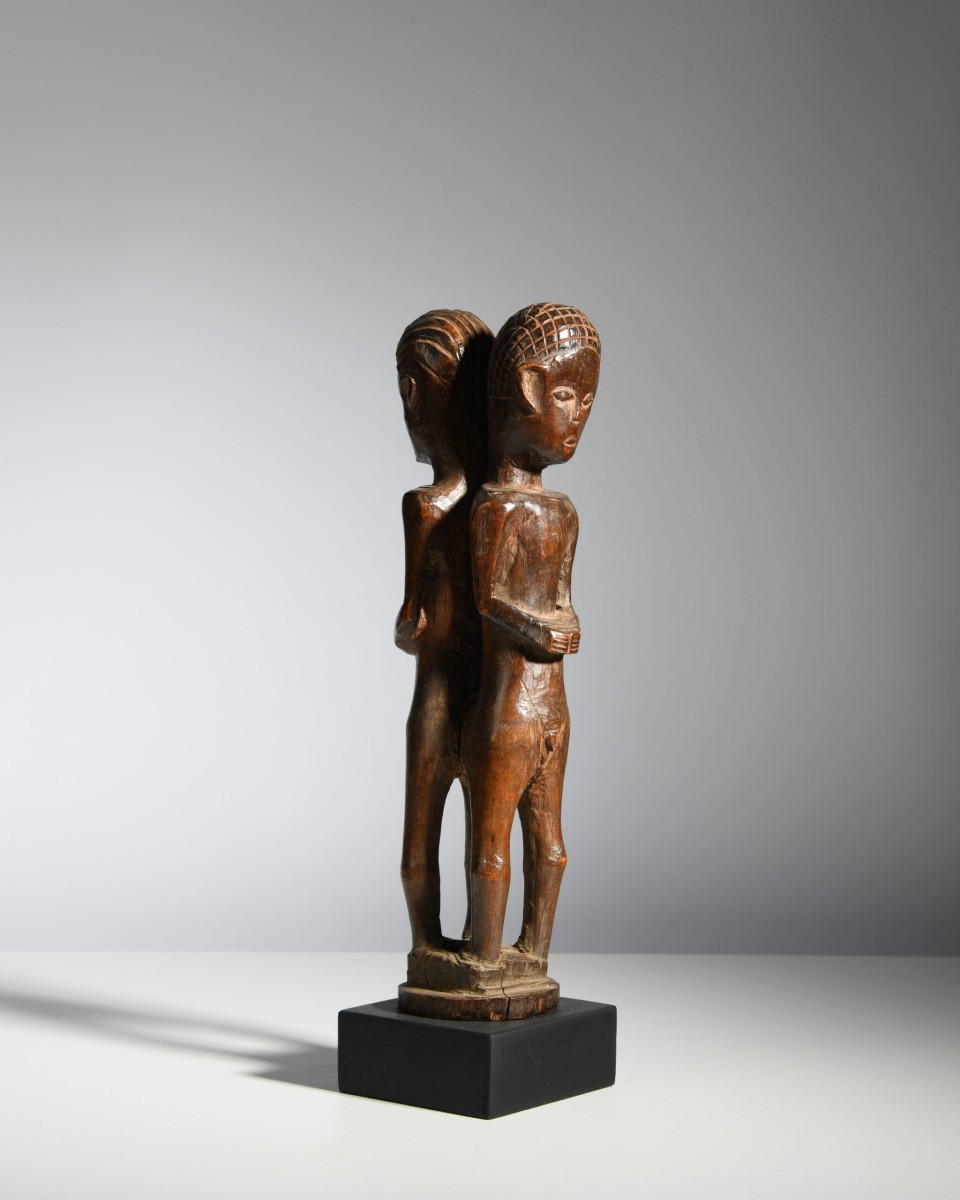 Statue cultuelle Tabwa à figures opposées
