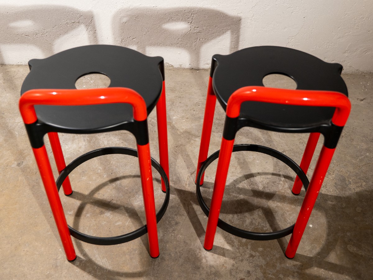 Stools By Anna Castelli Ferrieri For Kartell, 1979-photo-2