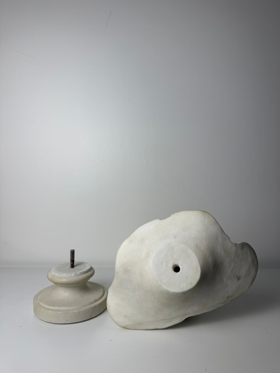 Sculpture Depicting The Bust Of A Young Woman - 19th Century-photo-8