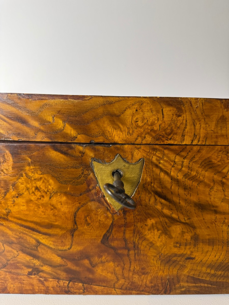Walnut Burl Travel Desk - 19th Century-photo-4