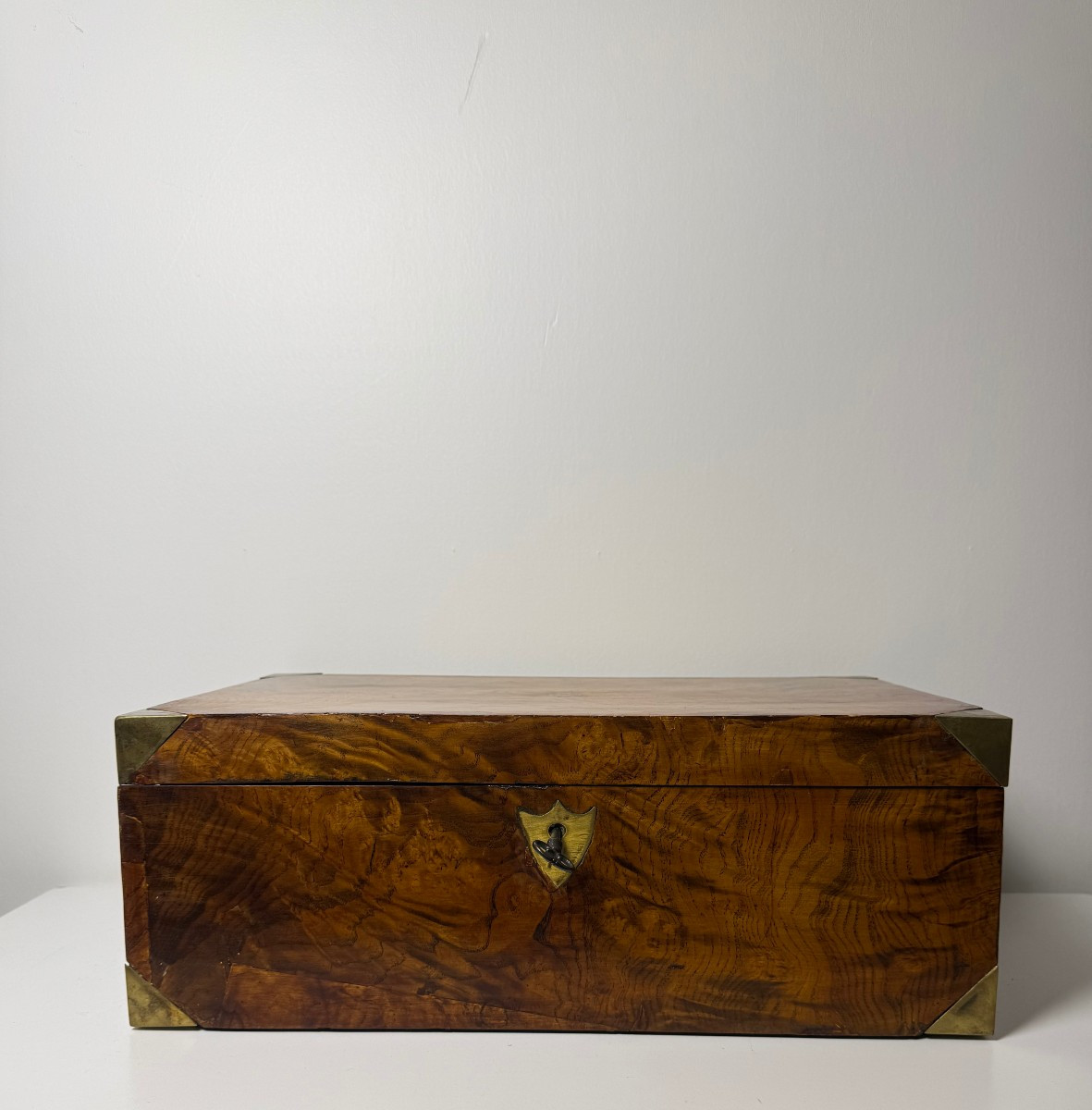 Walnut Burl Travel Desk - 19th Century-photo-7