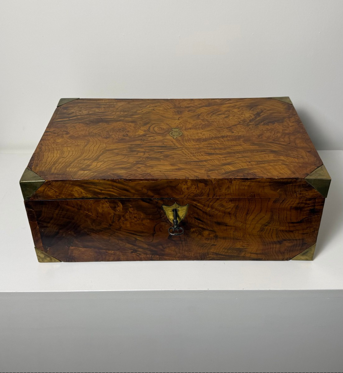 Walnut Burl Travel Desk - 19th Century