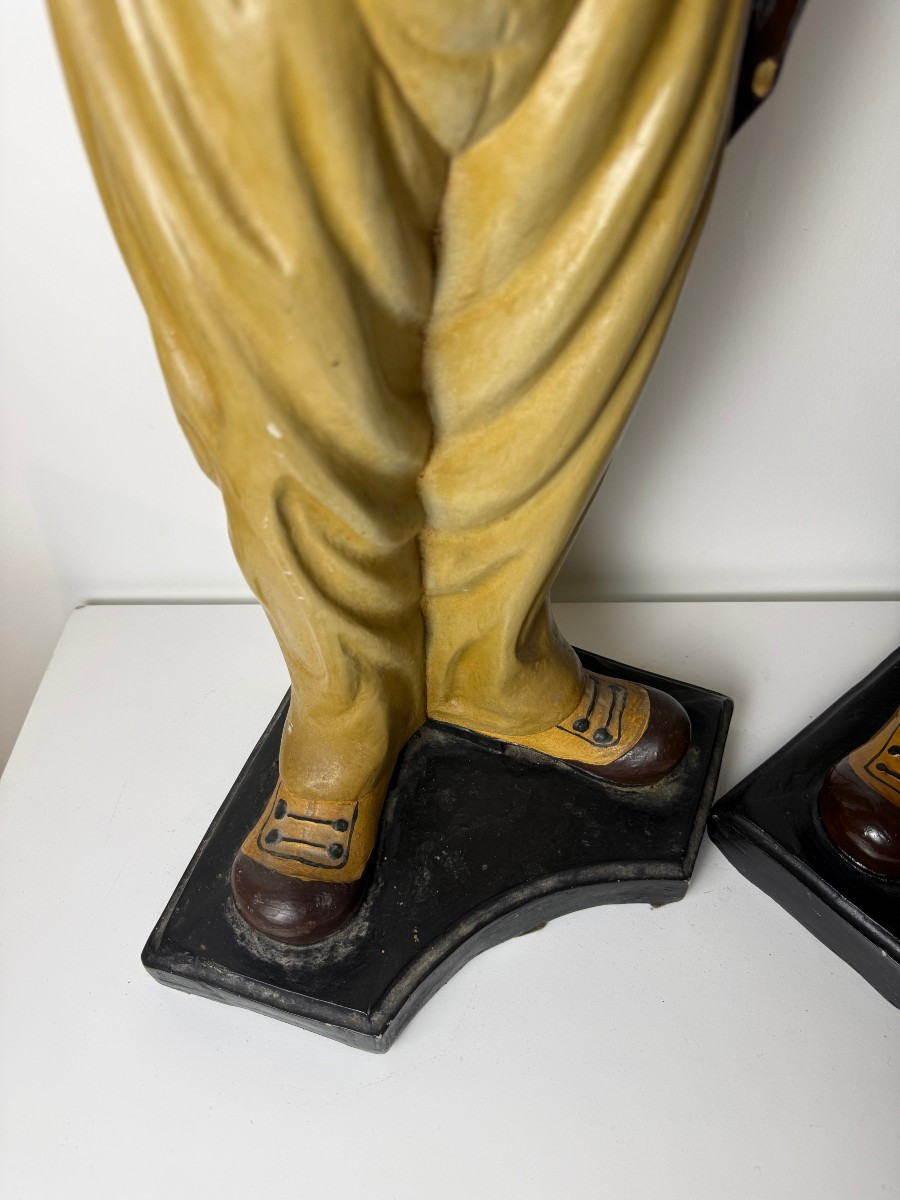 Paire de Maures vénitiens en résine - XXe siècle-photo-4