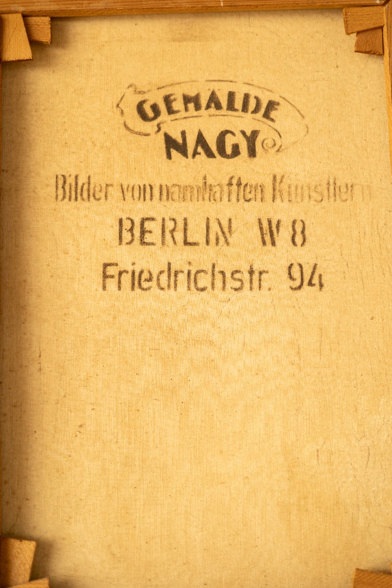 Oil Painting On Canvas Depicting A Man Smoking A Pipe - 19th Century-photo-4