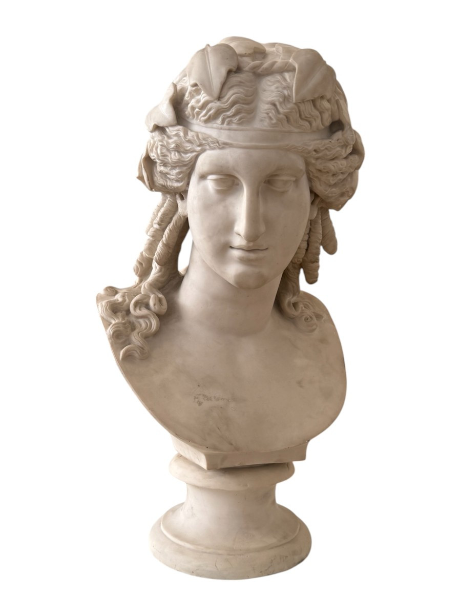 Sculpture Depicting Ariadne In Resin And Marble Dust - Tuscany, Second Half Of The 19th Century-photo-7