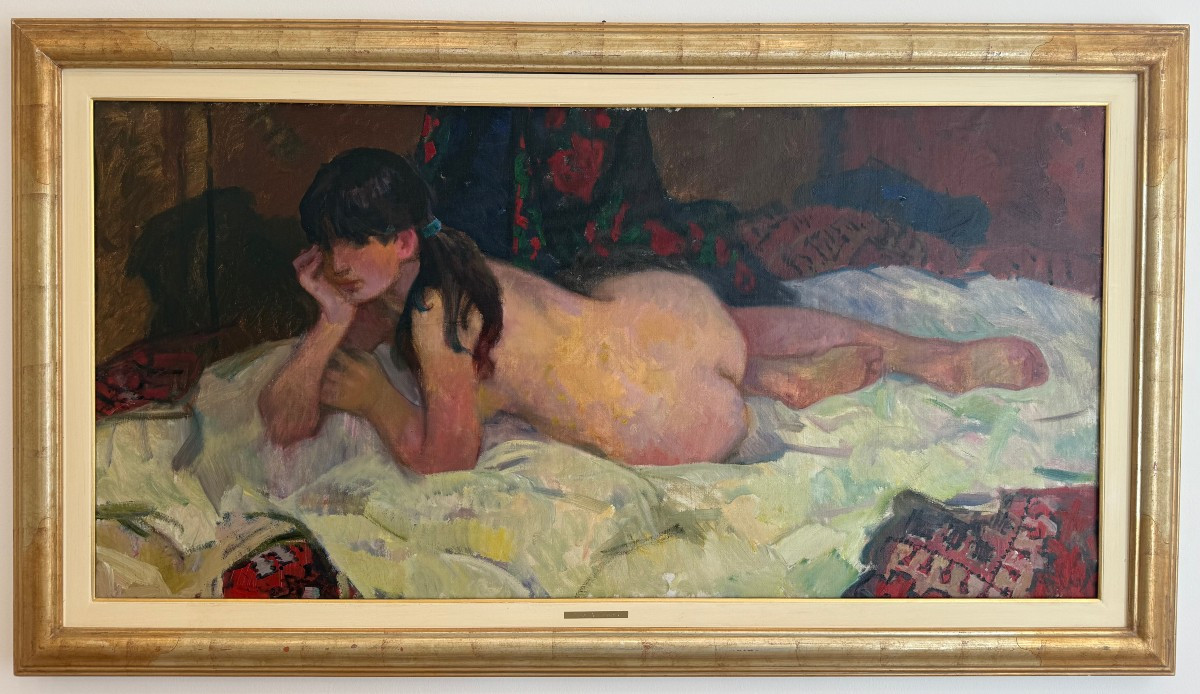 Aleksander Sedov (1928–2012), Oil On Canvas Depicting A Female Nude-photo-2
