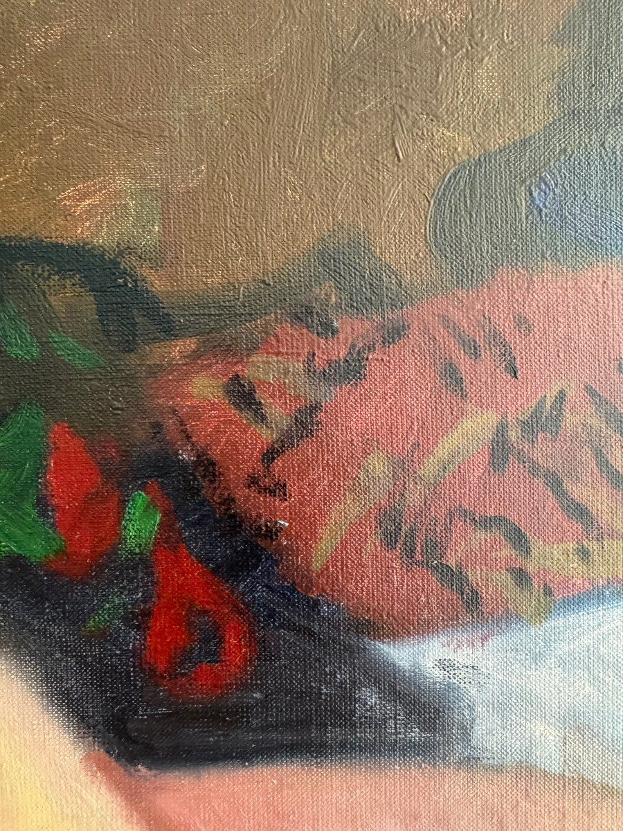 Aleksander Sedov (1928-2012), peinture à l'huile sur toile représentant une femme nue-photo-6