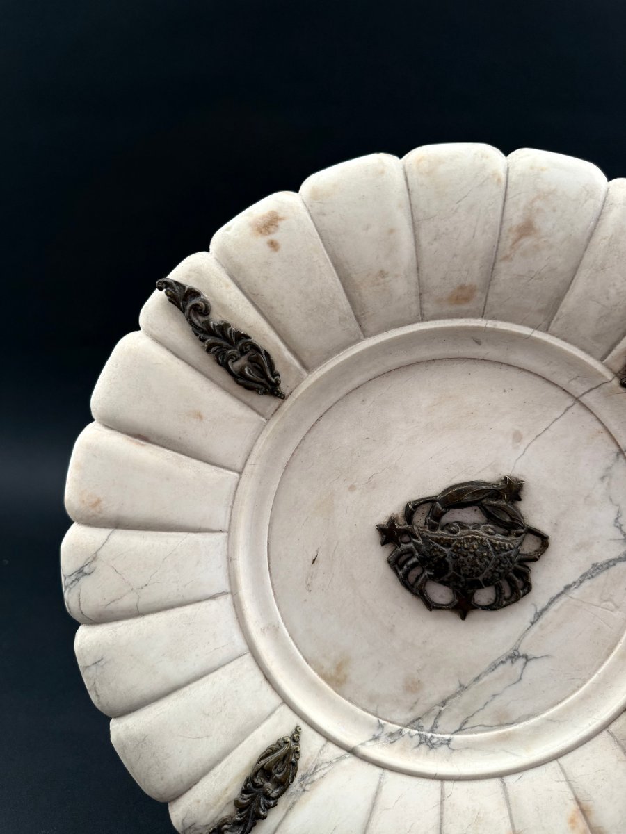 Decorative Marble Plate - 20th Century. Italy-photo-1