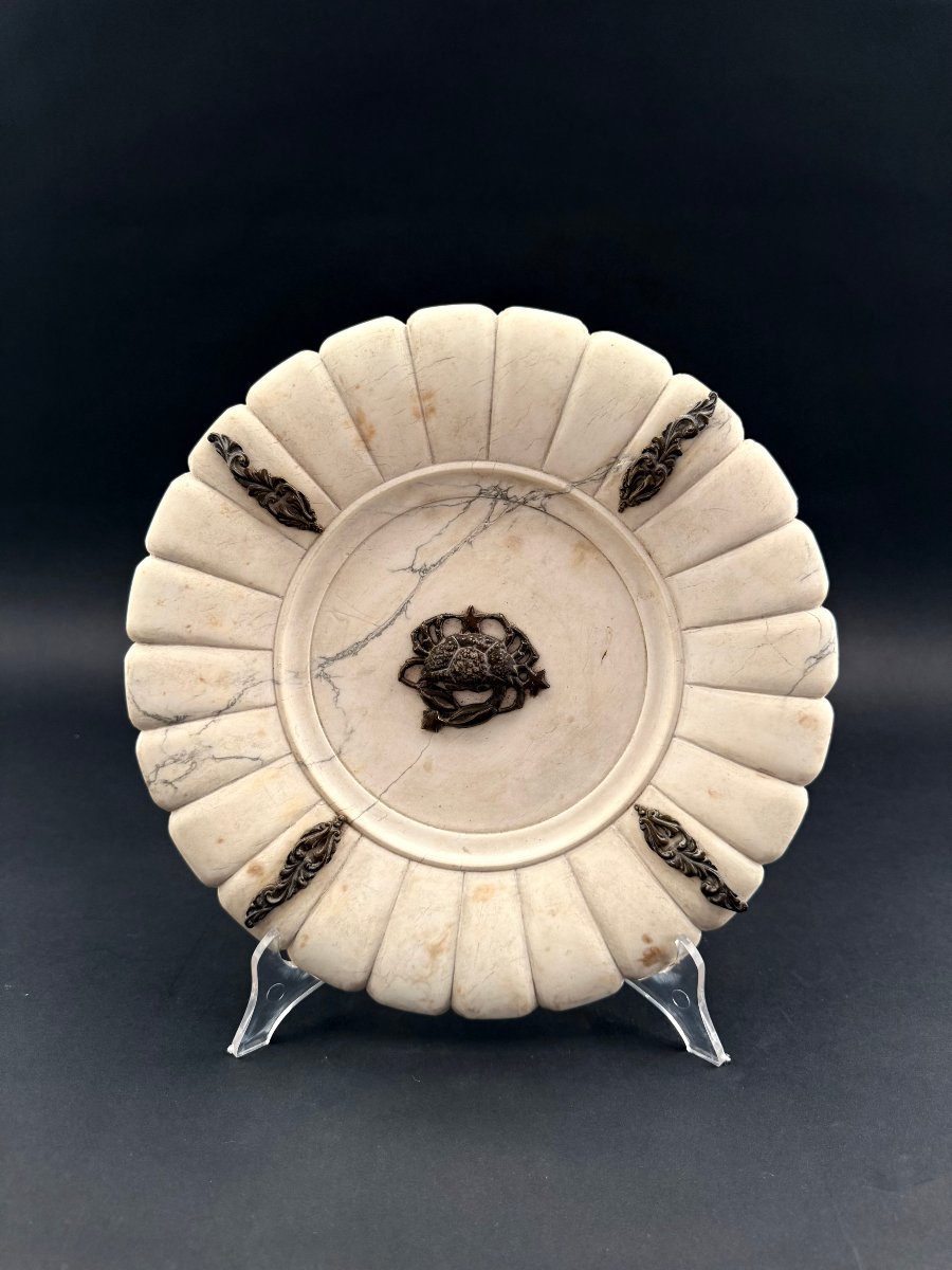 Decorative Marble Plate - 20th Century. Italy