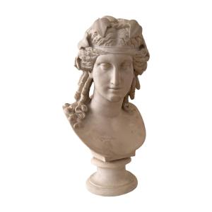 Sculpture représentant Ariane en résine et poudre de marbre - Toscane, seconde moitié du XIXe