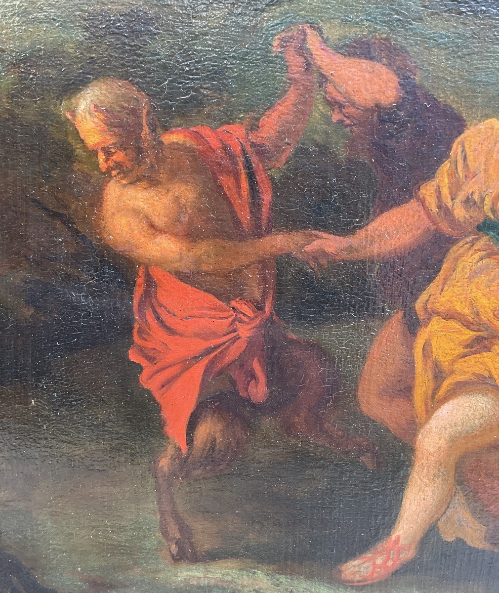 Gerard I Hoet, Bacchanalia, Oil On Panel-photo-4