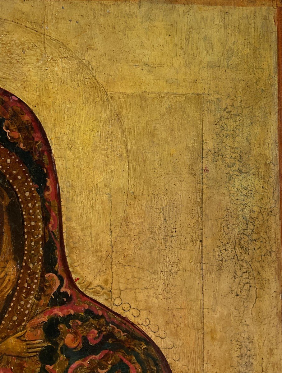 Iconographe Russe Du XVIIIe Siècle,  Mère De Dieu De Vladimir-photo-3