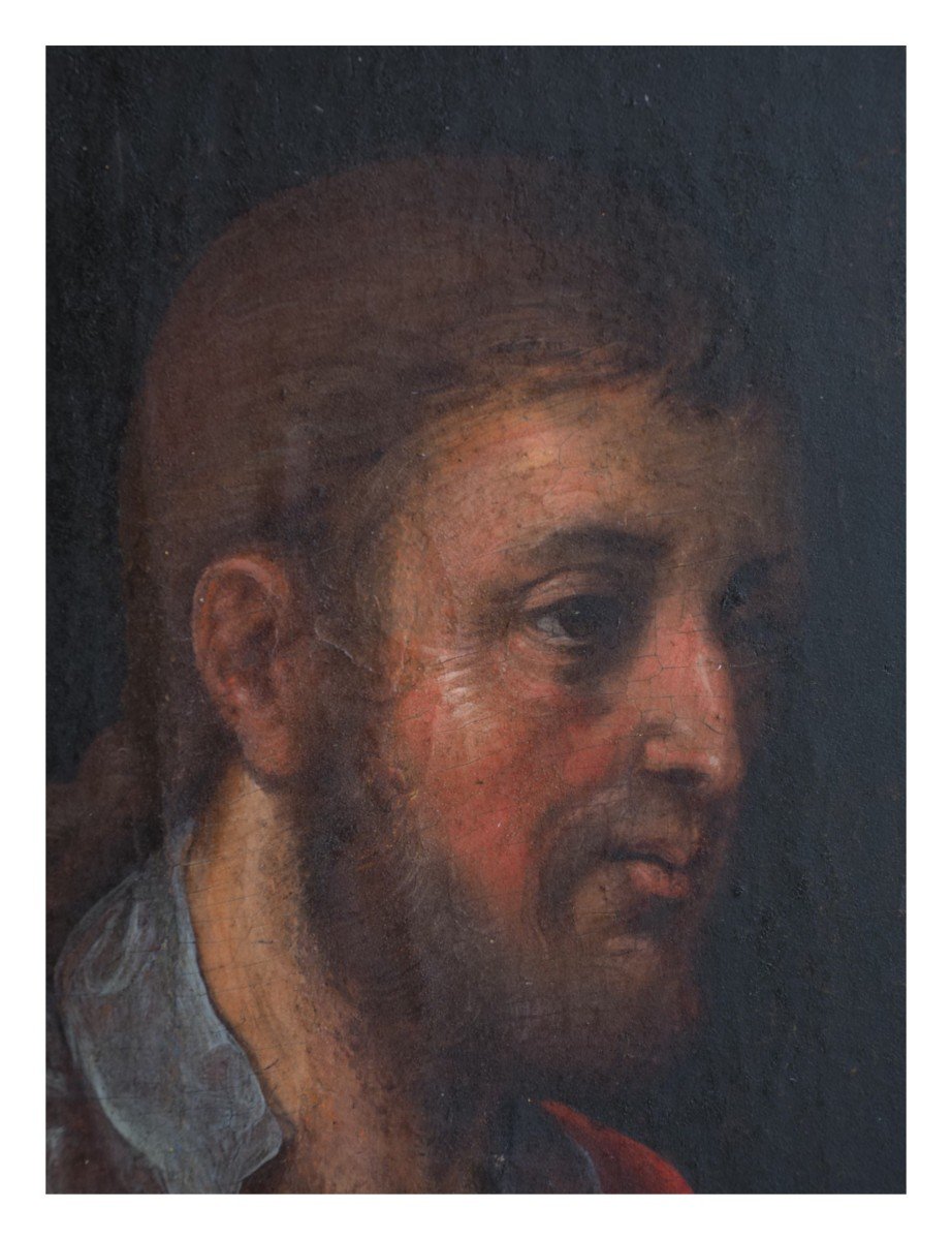 Girolamo Da Treviso, Saint Roch, Oil On Panel, Cm. 23.7×17.9-photo-3