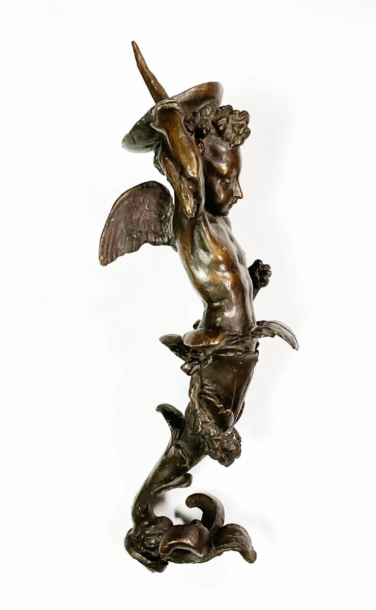 Applique En Bronze En Forme De Putto – Vénétie, XVIIe Siècle-photo-4