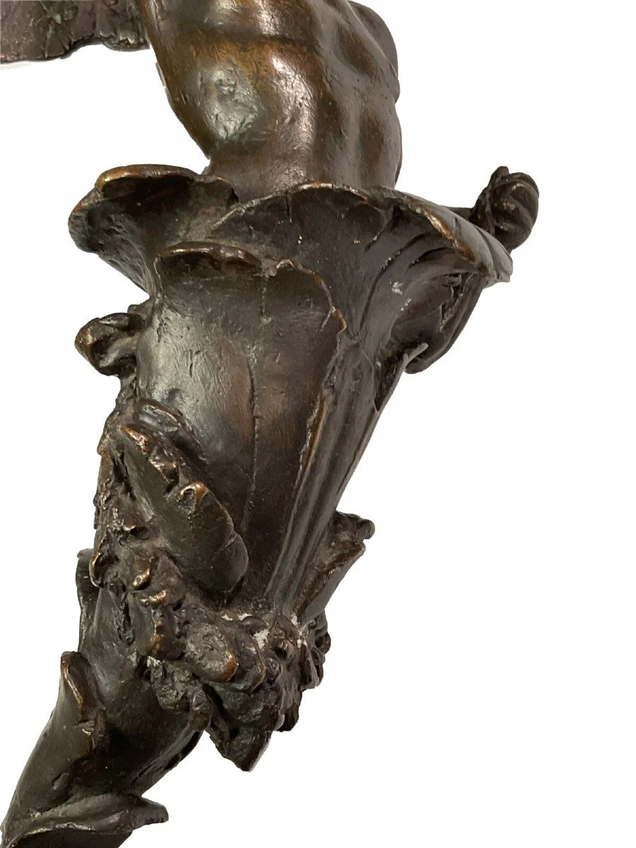 Applique En Bronze En Forme De Putto – Vénétie, XVIIe Siècle-photo-4