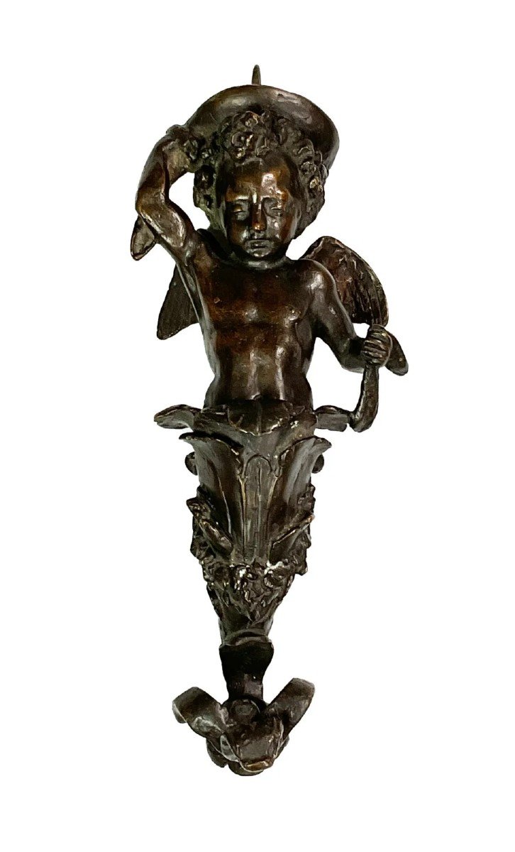 Applique En Bronze En Forme De Putto – Vénétie, XVIIe Siècle