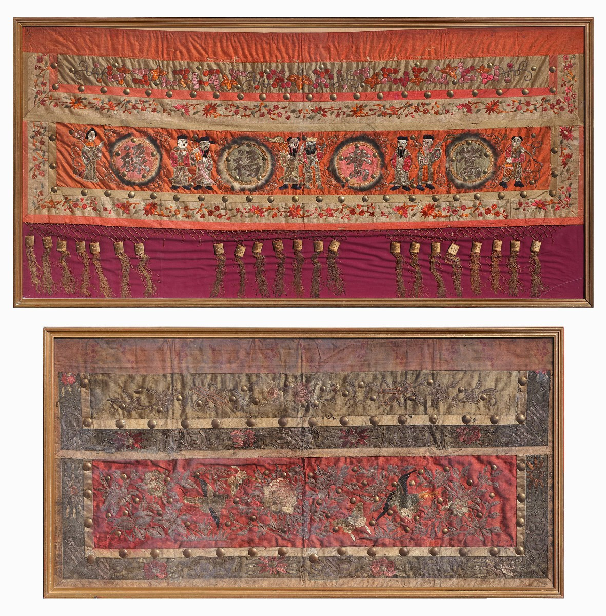 Two Ancient Oriental Textiles, China, 19th Century