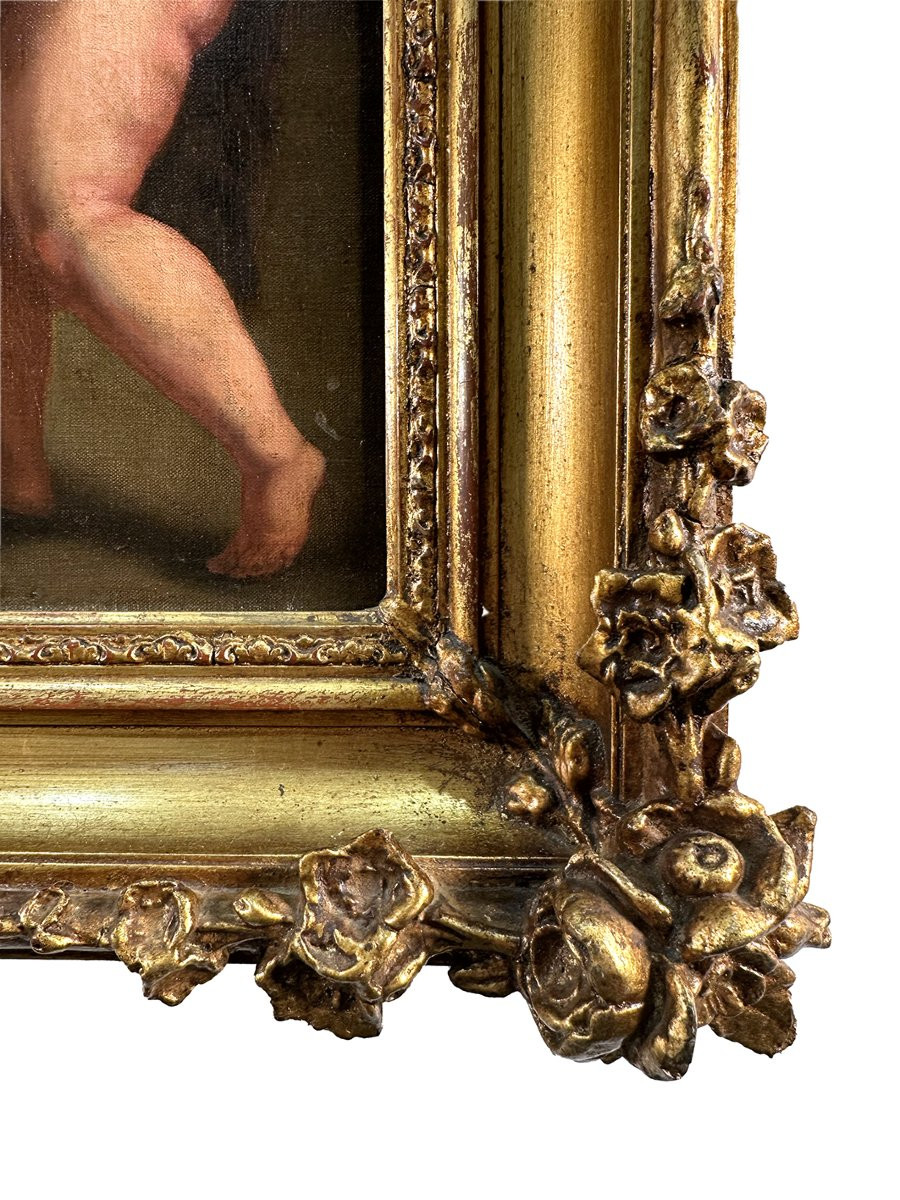 Disciple de Nicolas Poussin, La Sainte Famille avec l'Enfant Jean-Baptiste, Huile sur toile, 59-photo-5