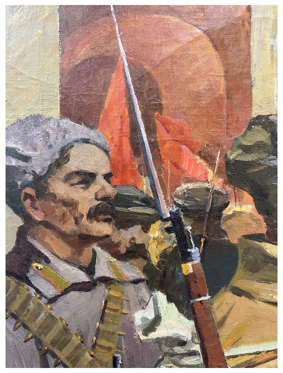  2.803 Soviet Painter Active In The Mid-20th Century, Lenin With Soldiers Of The Revolution-photo-1