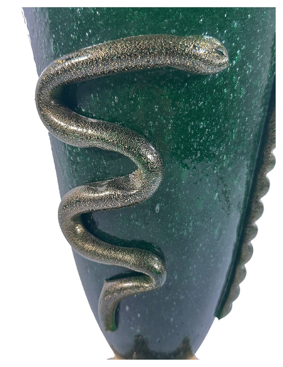 Napoleone Martinuzzi (att.), Vase Serpent. Murano, vers 1930-photo-2