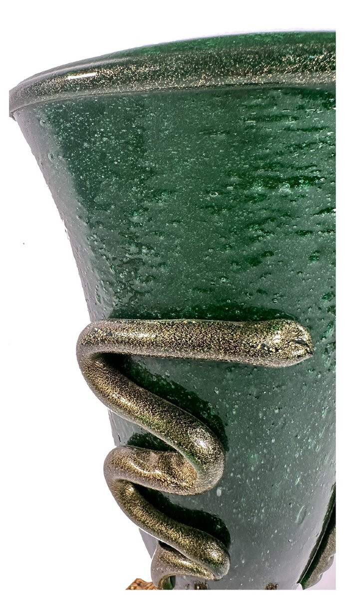 Napoleone Martinuzzi (att.), Vase Serpent. Murano, vers 1930-photo-1