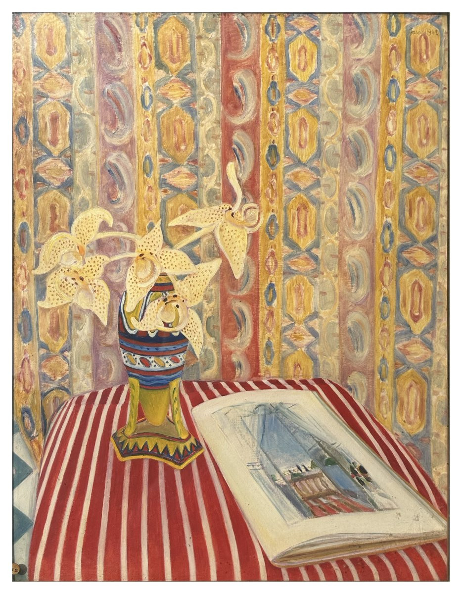 Antonio Fasan, Hommage à Matisse, Huile sur panneau, cm. 67 × 53-photo-2
